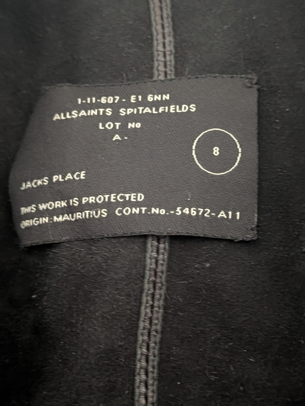 All Saints Datya Waterfall Leather Jacket - Picture 2 of 10